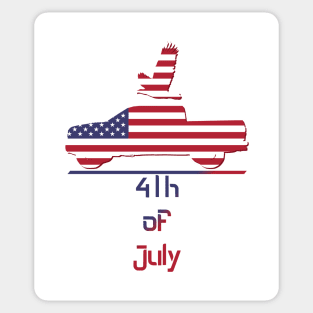 July 4th Design Sticker